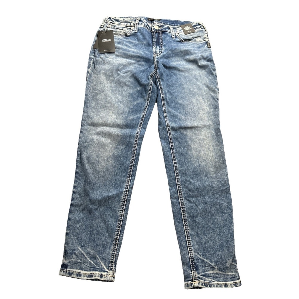 Silver Suki Women's Jeans 32x27 Curvy Fit Skinny Leg Mid Rise Msrp 89.00 - Picture 2 of 15
